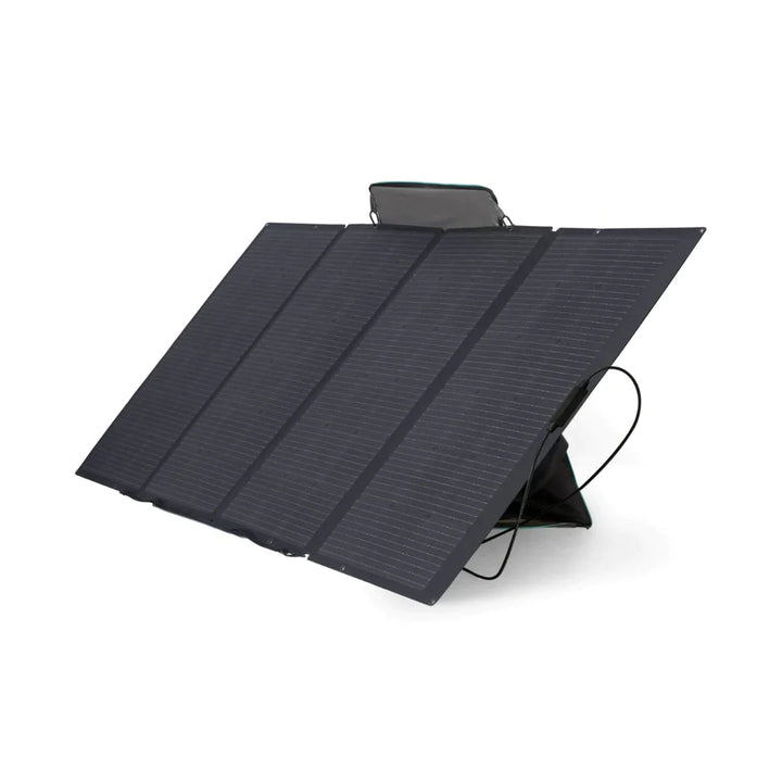 EcoFlow 400W Solar Panel Self Supporting Waterproof Recharge Power Stations in a folded position.