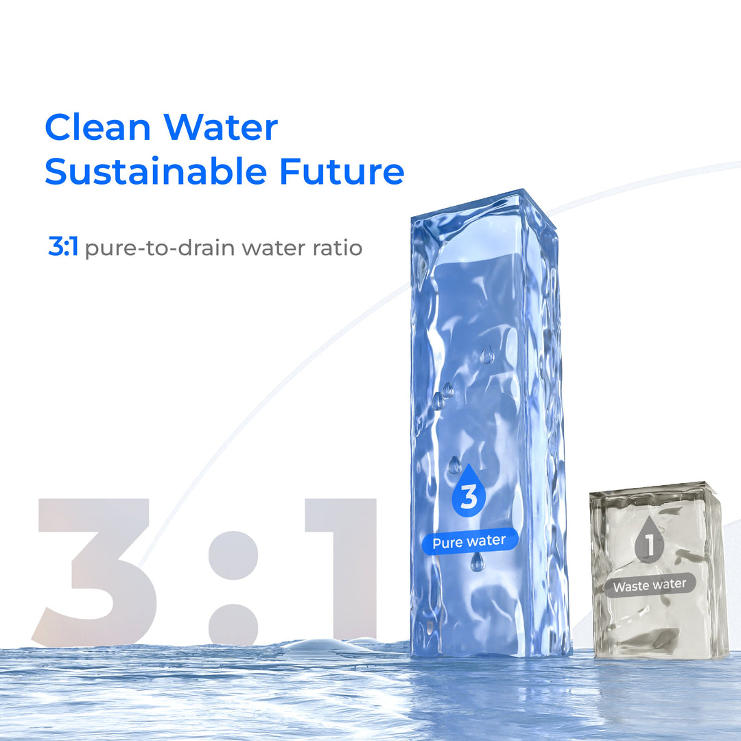 Waterdrop C1S Countertop Reverse Osmosis 3:1 Water Filter CoreRO System Compact