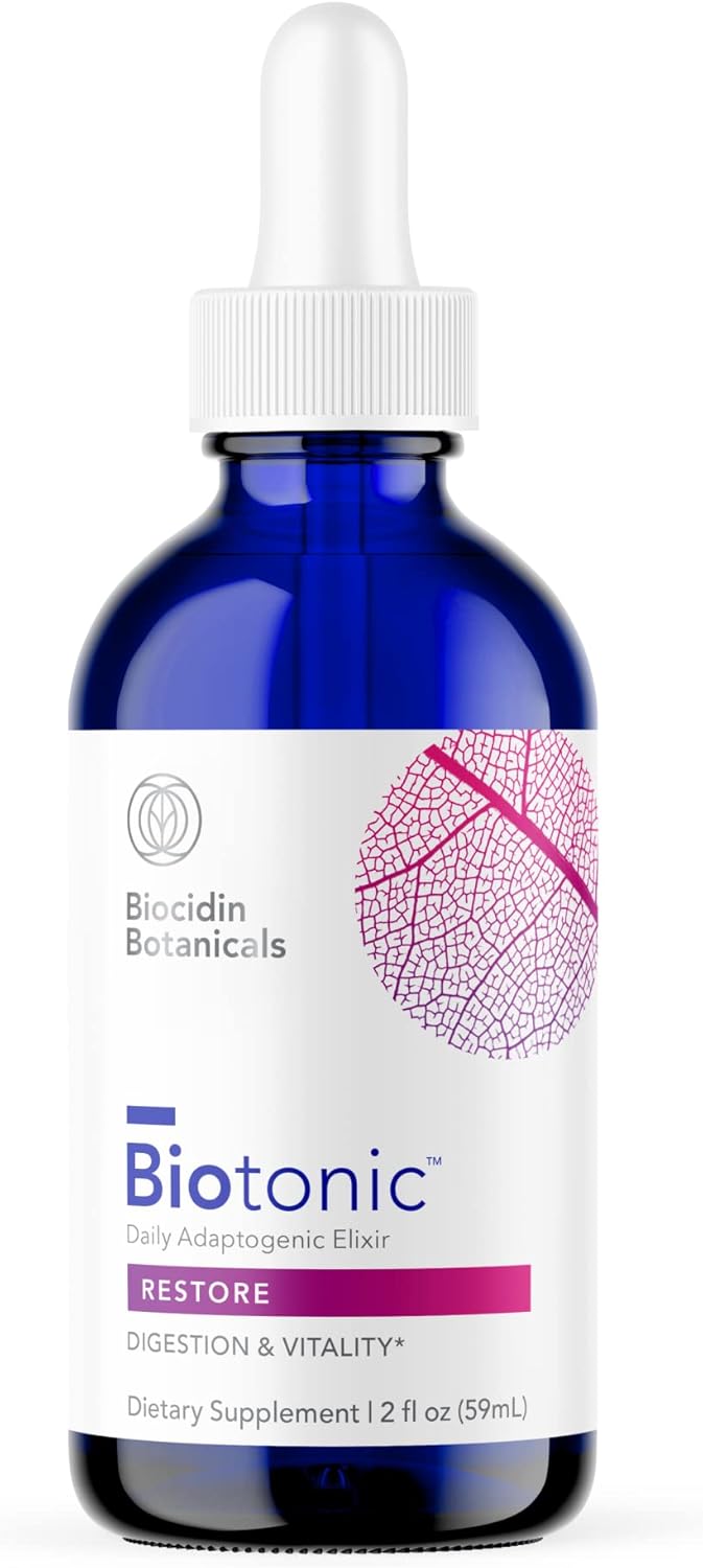 Biocidin Botanical Formulas Biotonic Liquid Adaptogenic Tonic Support 2 oz
