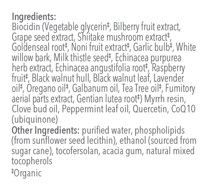 Biocidin Botanical Formula Dentalcidin LS Oral Rinse Natural Mint 1 OZ