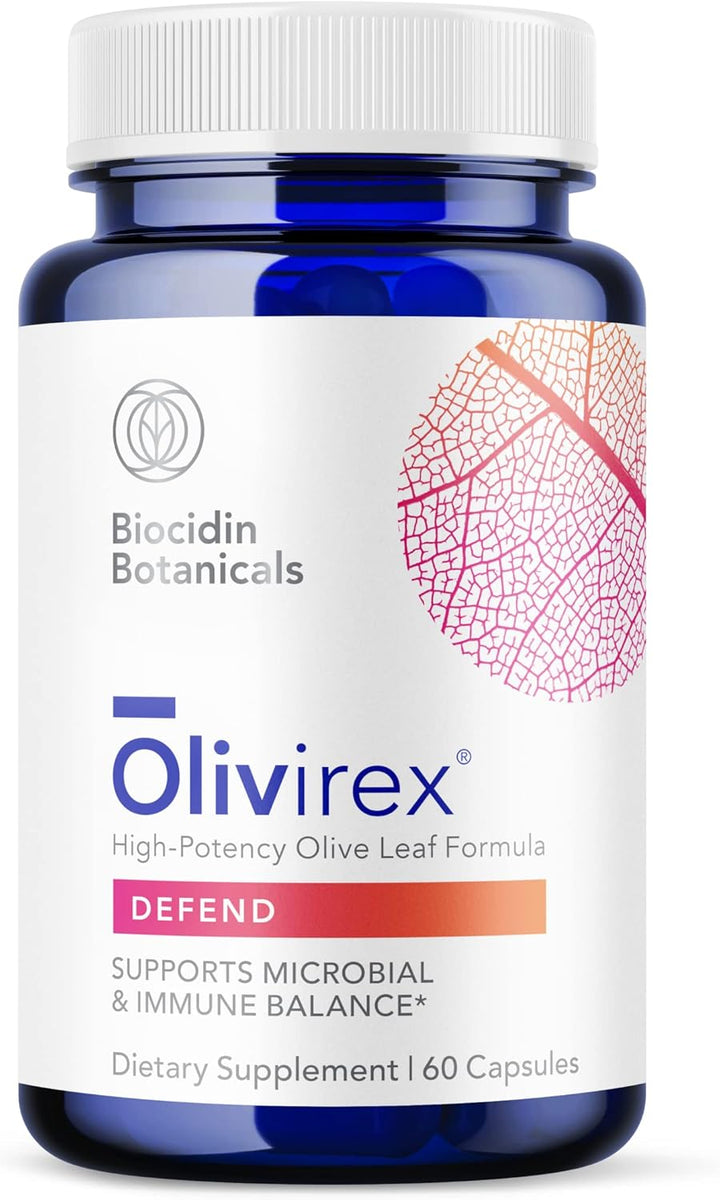 Biocidin Botanical Formulas Olivirex Herbal Immune Support 60 Capsules