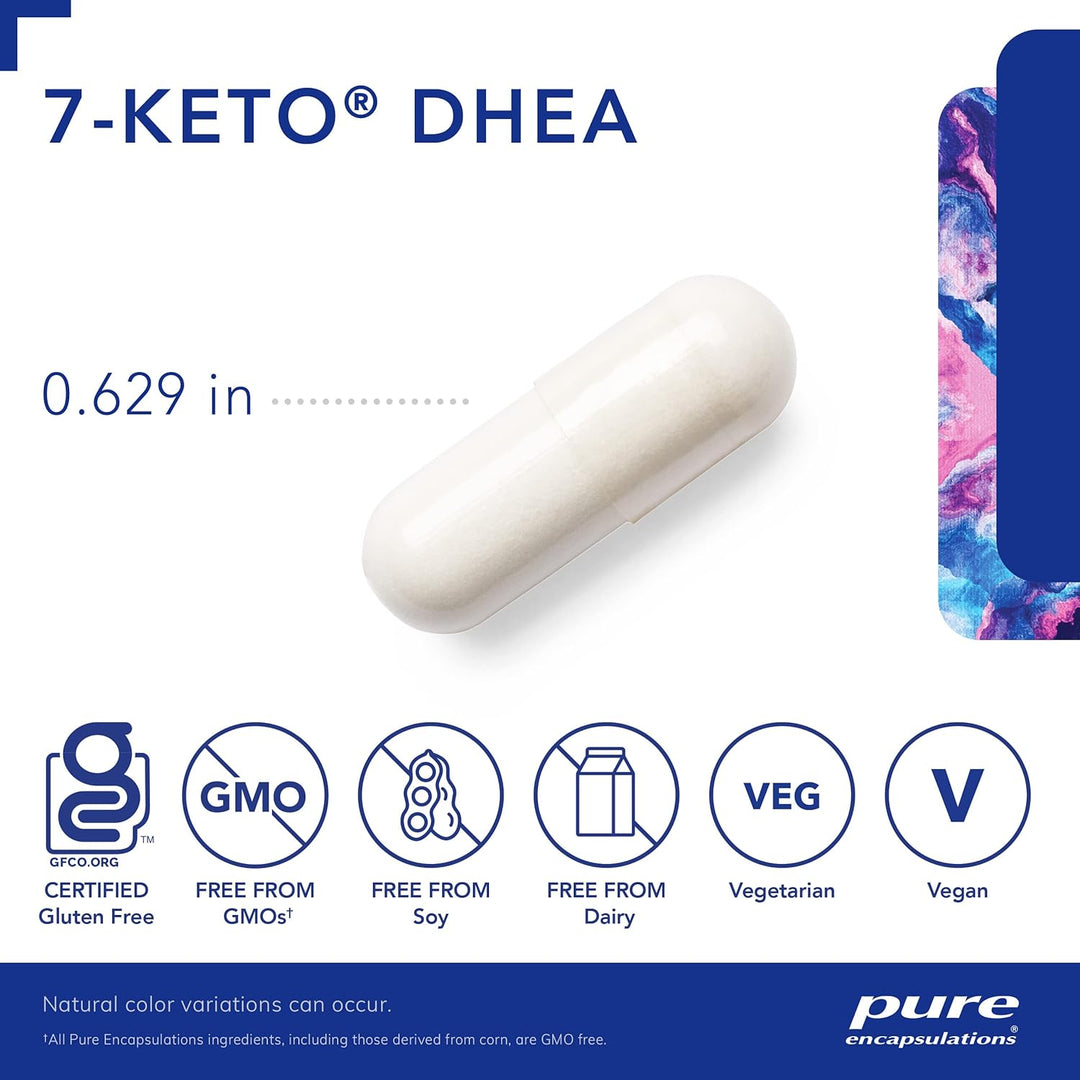 Pure Encapsulations 7 Keto DHEA For Body Composition Metabolism Support 120 Caps