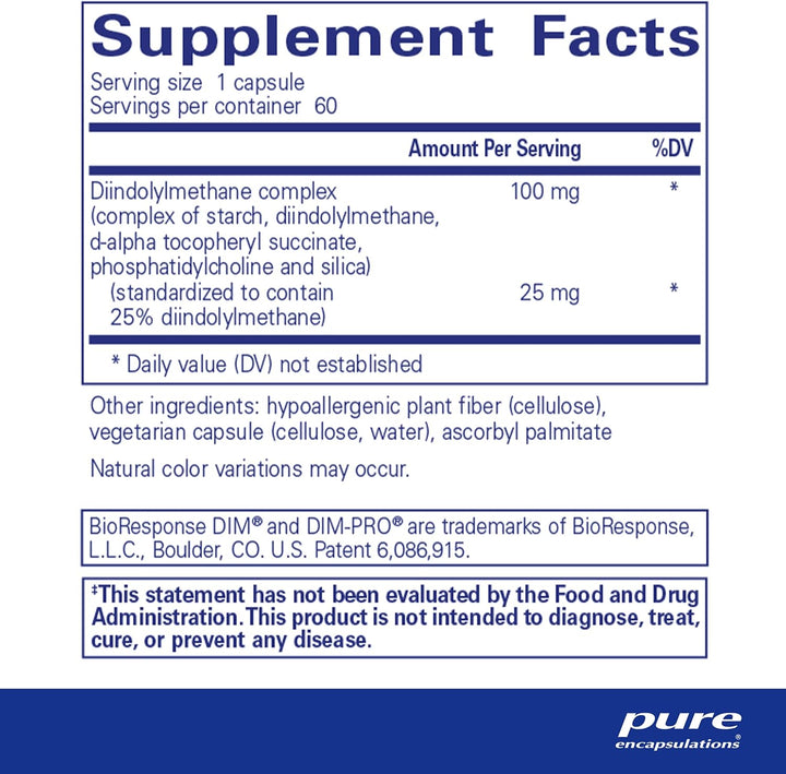 Pure Encapsulations DIMPRO 100 Supports Cellular Balance Vegan 60 Capsules