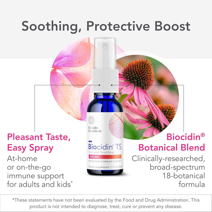 Biocidin Botanical Formulas Biocidin Throat Spray Herbal Support 1 oz
