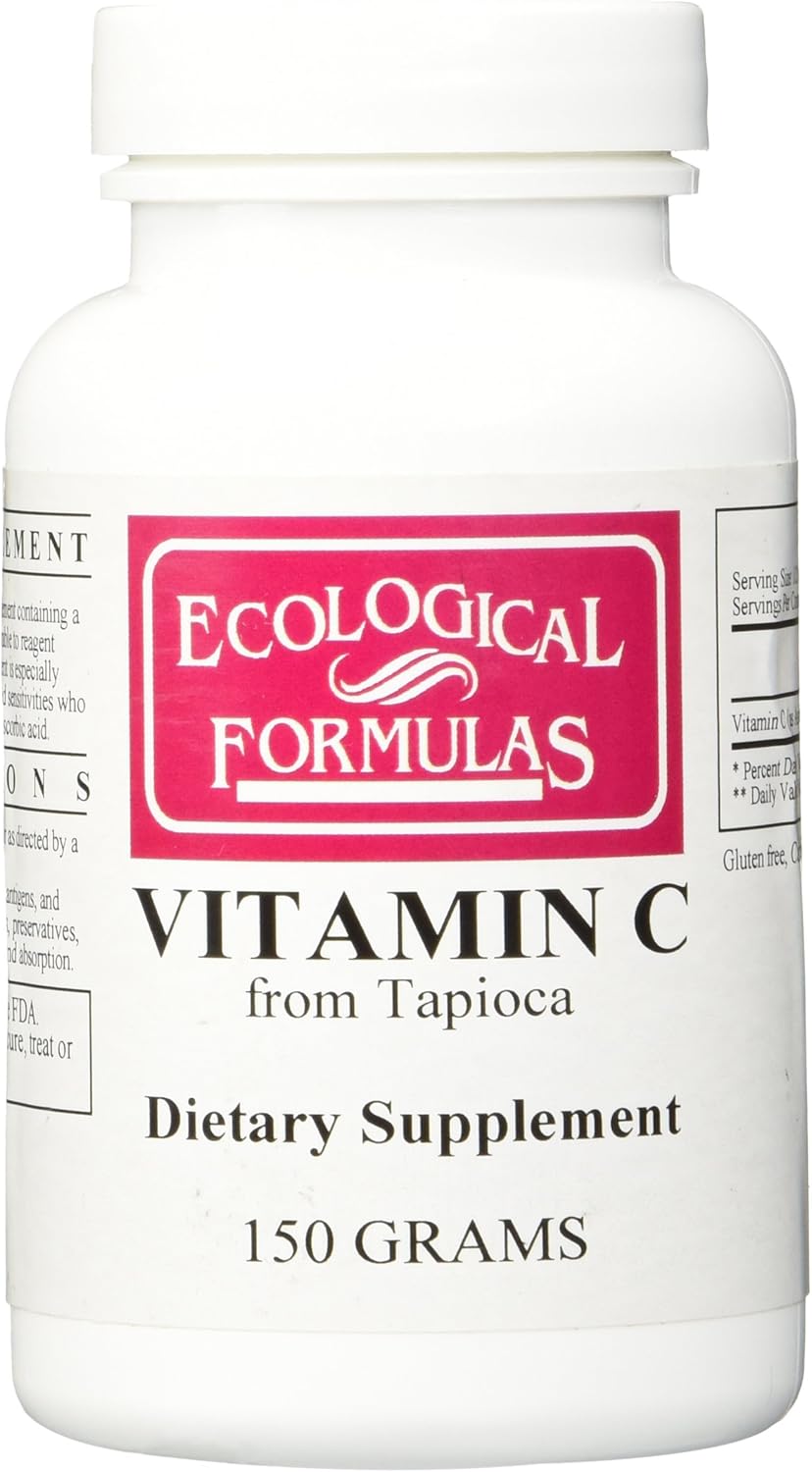 Ecological Formulas Vitamin C from Tapioca Powder 150g dietary supplement bottle