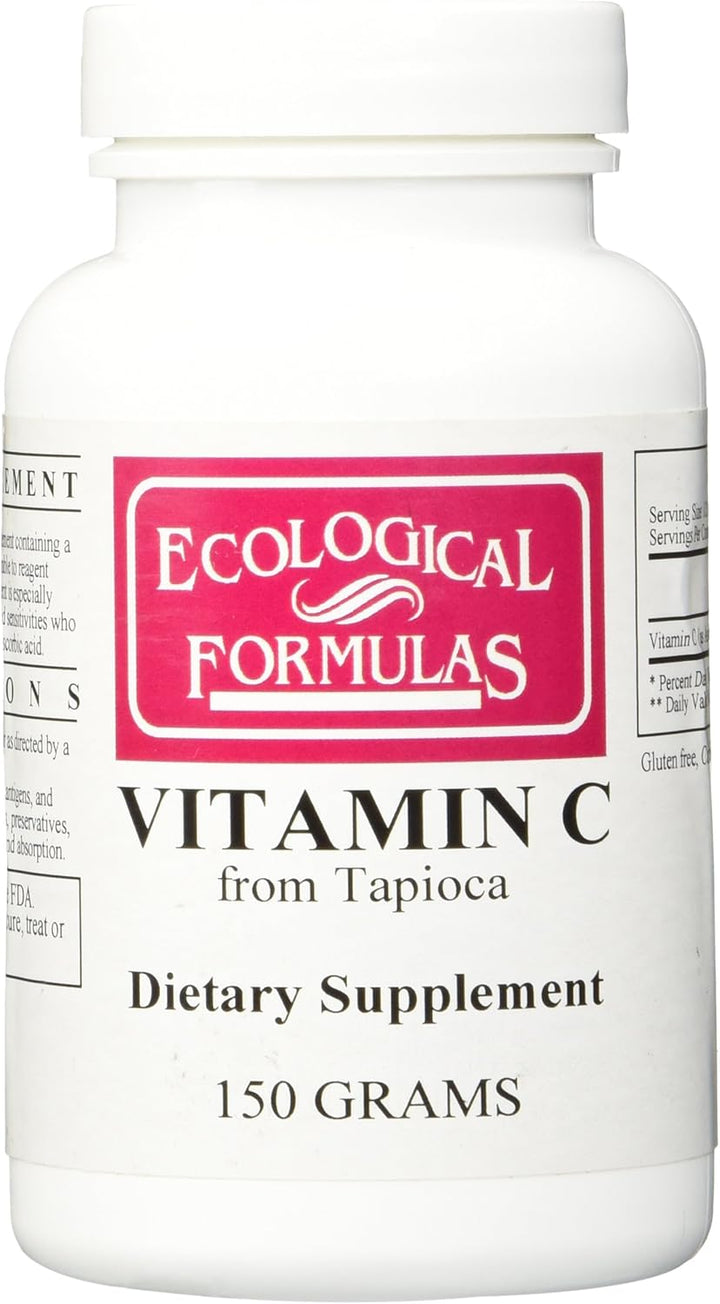Ecological Formulas Vitamin C from Tapioca Powder 150g dietary supplement bottle