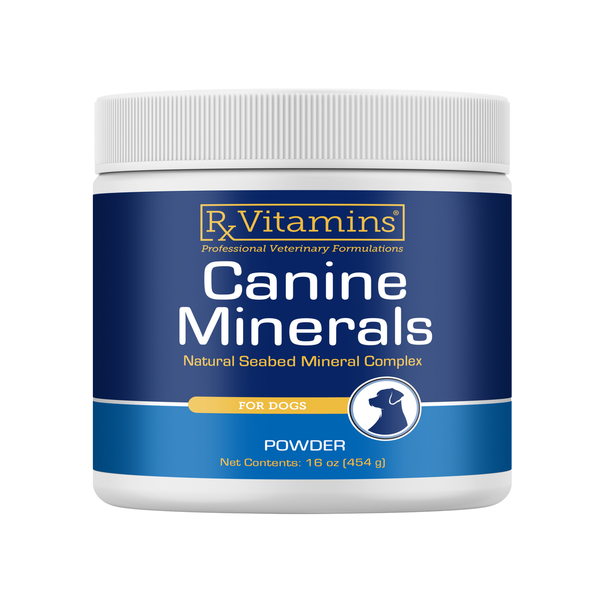 Rx Vitamins For Pets Canine Mineral Powder 454g Natural Sea Bed Mineral Complex for Dogs