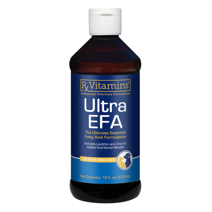 Rx Vitamins For Pets Ultra EFA Oil 16 Oz Essential Fatty Acid for Dogs and Cats bottle packaging