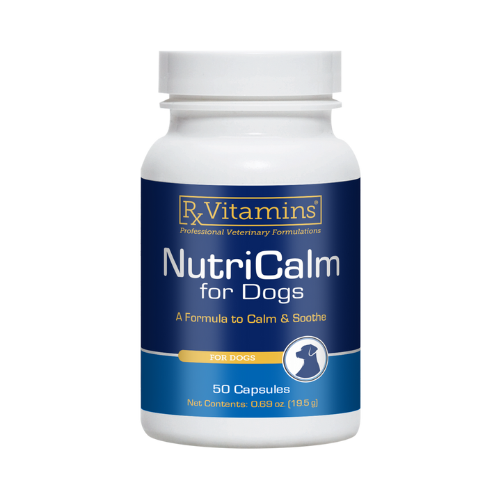 Rx Vitamins For Pets NutriCalm 50 Caps Stress Relief Formula for Dogs, calming supplement for dogs