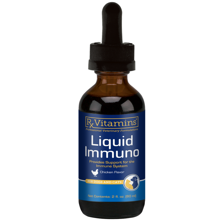 Rx Vitamins For Pets Liquid Immuno Chicken Flavor 2 Oz for immune support for dogs and cats