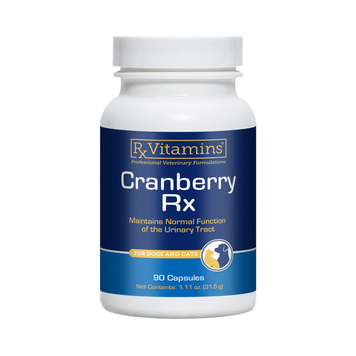 Rx Vitamins For Pets Cranberry Rx UTI Treatment 90 Capsules for Dogs and Cats