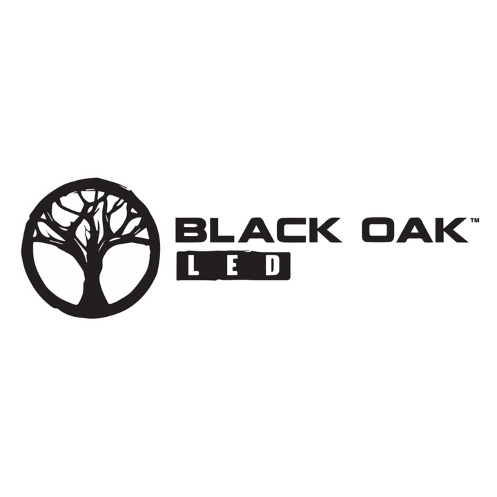 Black Oak LED 2 Inch Black Marine Flush Mount Spreader Light Black Housing