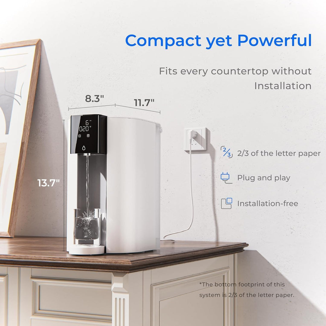Waterdrop C1S Countertop Reverse Osmosis 3:1 Water Filter CoreRO System Compact