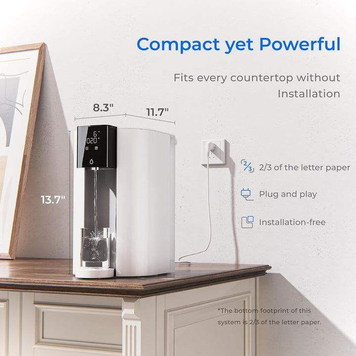 Waterdrop C1S Countertop Reverse Osmosis 3:1 Water Filter CoreRO System Compact