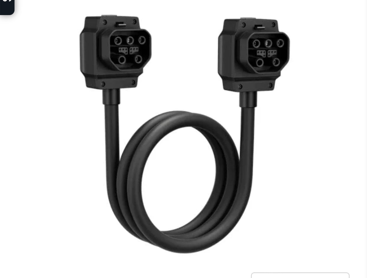 EcoFlow Power Input Output Cable Adapter for portable power stations with dual connectors.