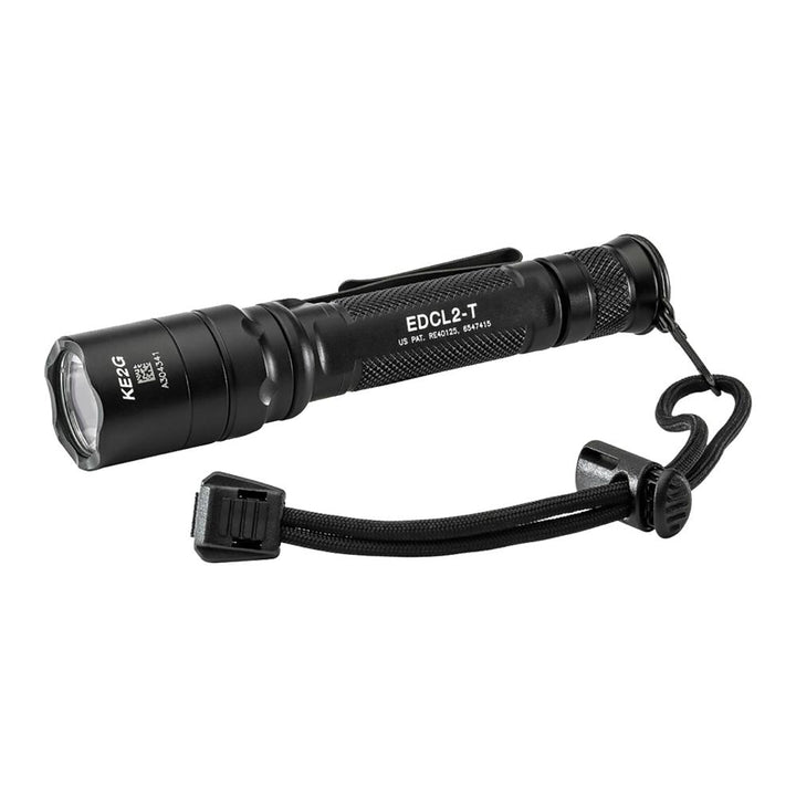 SF EDCL2 T Dual Output 1200 Lumen Everyday Carry LED Flashlight Black