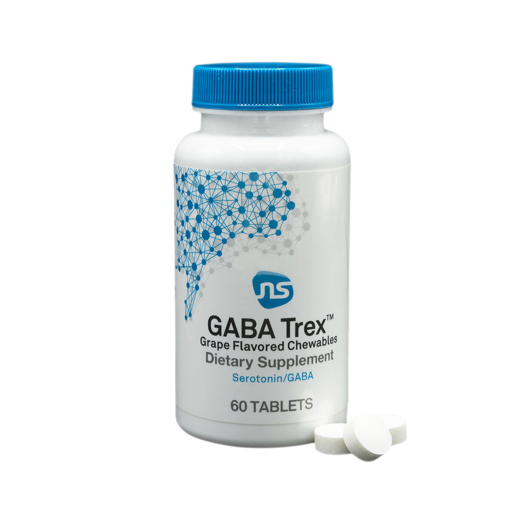 NeuroScience GABA Trex Grape Flavored Chewable 60 Tabs Dietary Supplement for mood support