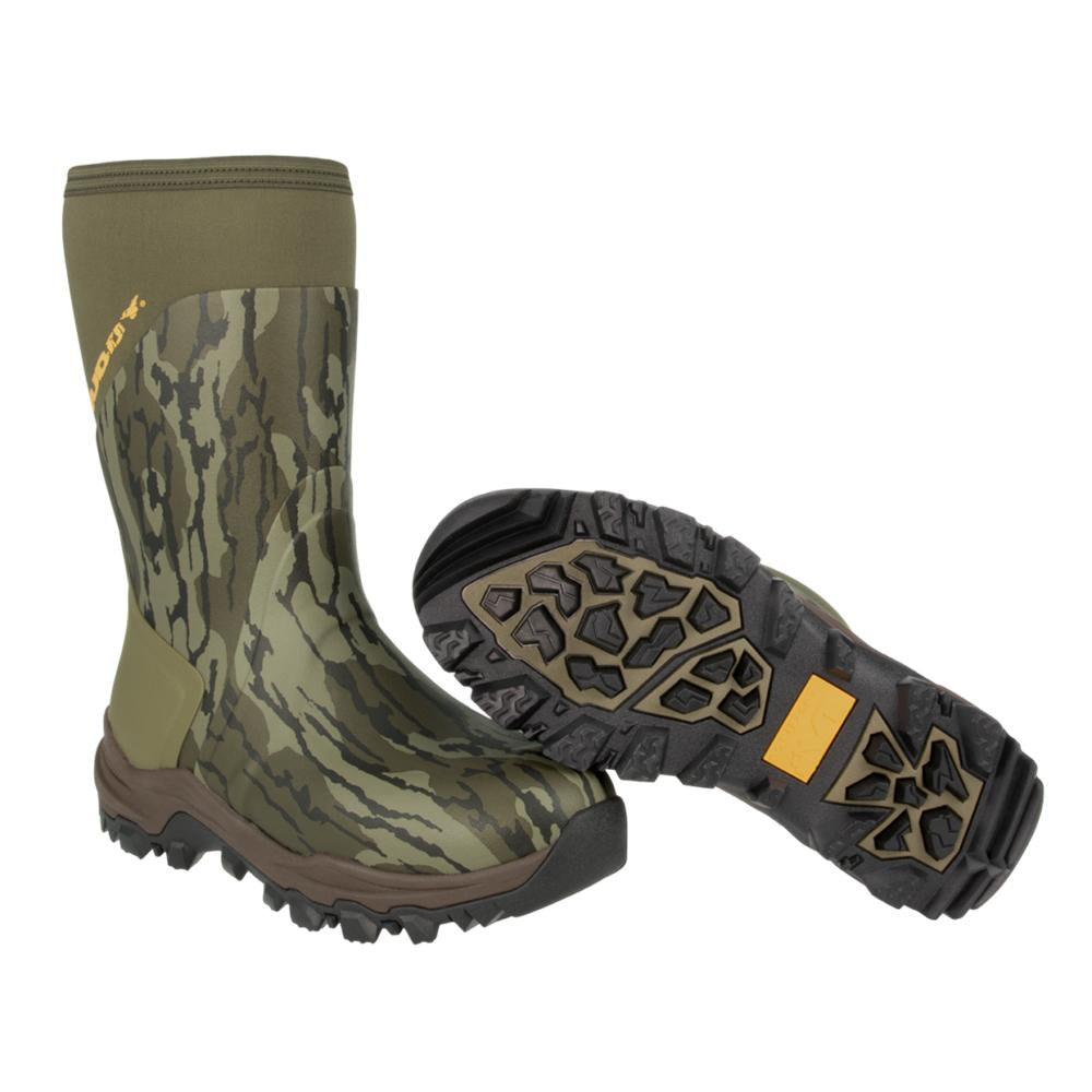 MUDDY DV8 13 Inch Non Insulated Boots Mossy Oak Bottomland Size 9D Footwear