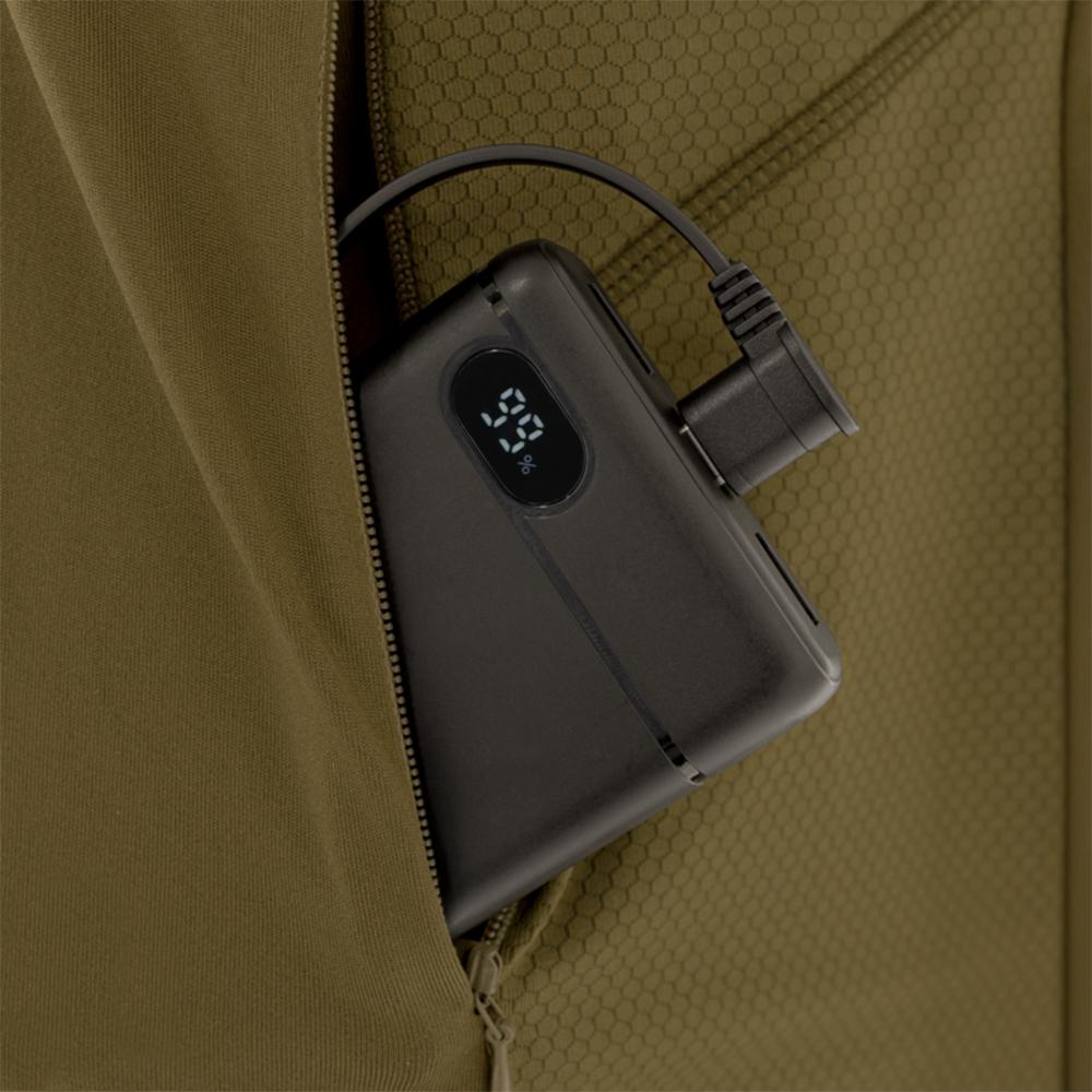 Muddy Nucleus Heated Quarter Zip Shirt Brown Clay 3XL Adjustable Warm Comfortable