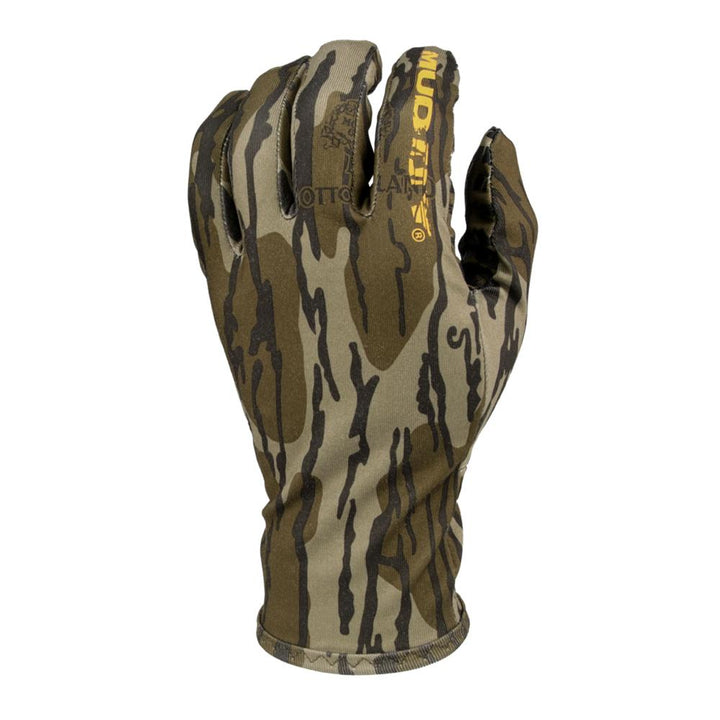 Muddy Outdoors Lightweight Fleece Gloves Mossy Oak Bottomland M Soft Comfort