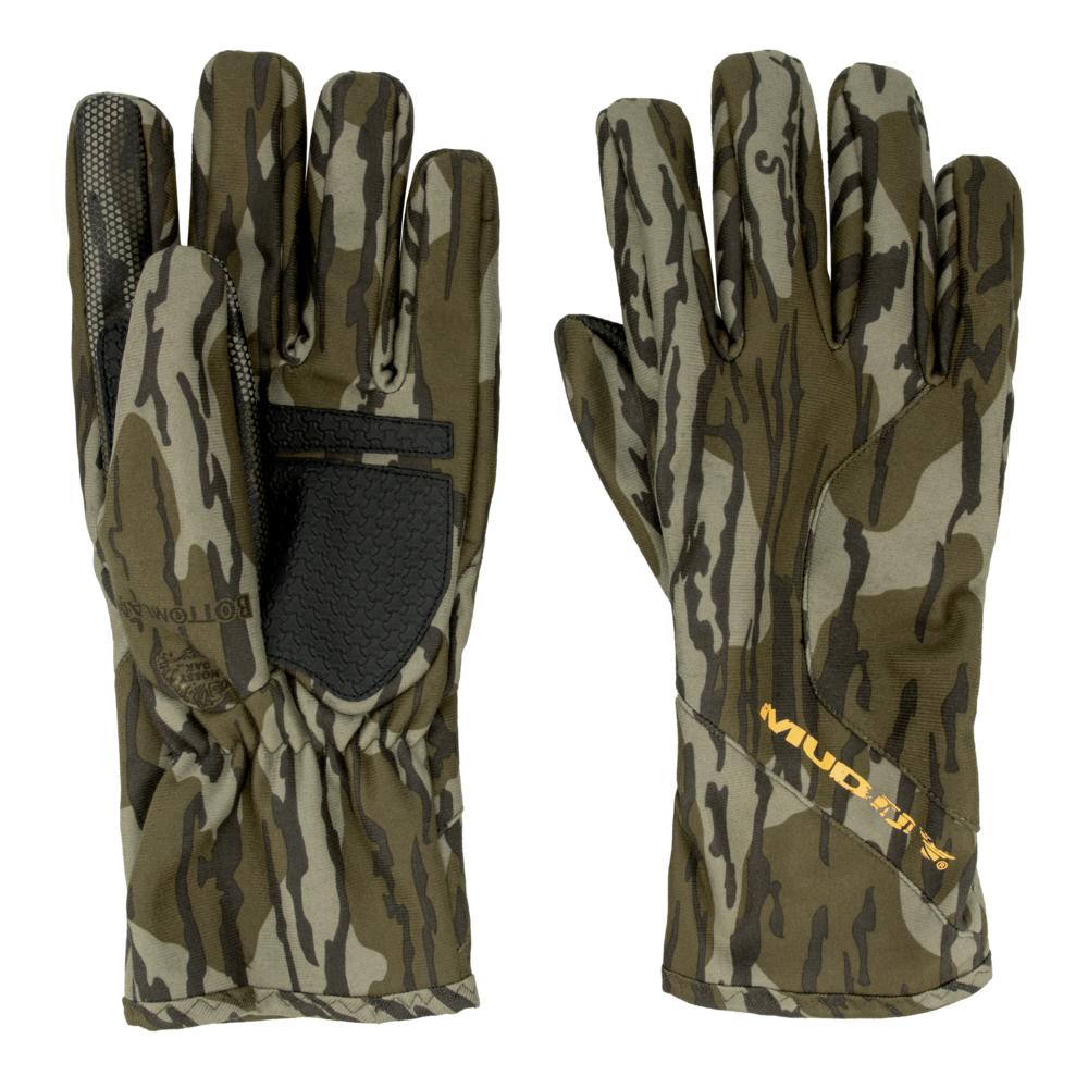 Muddy Windproof Glove Mossy Oak Bottomland L Size Fleece Lined Outdoor Handwear