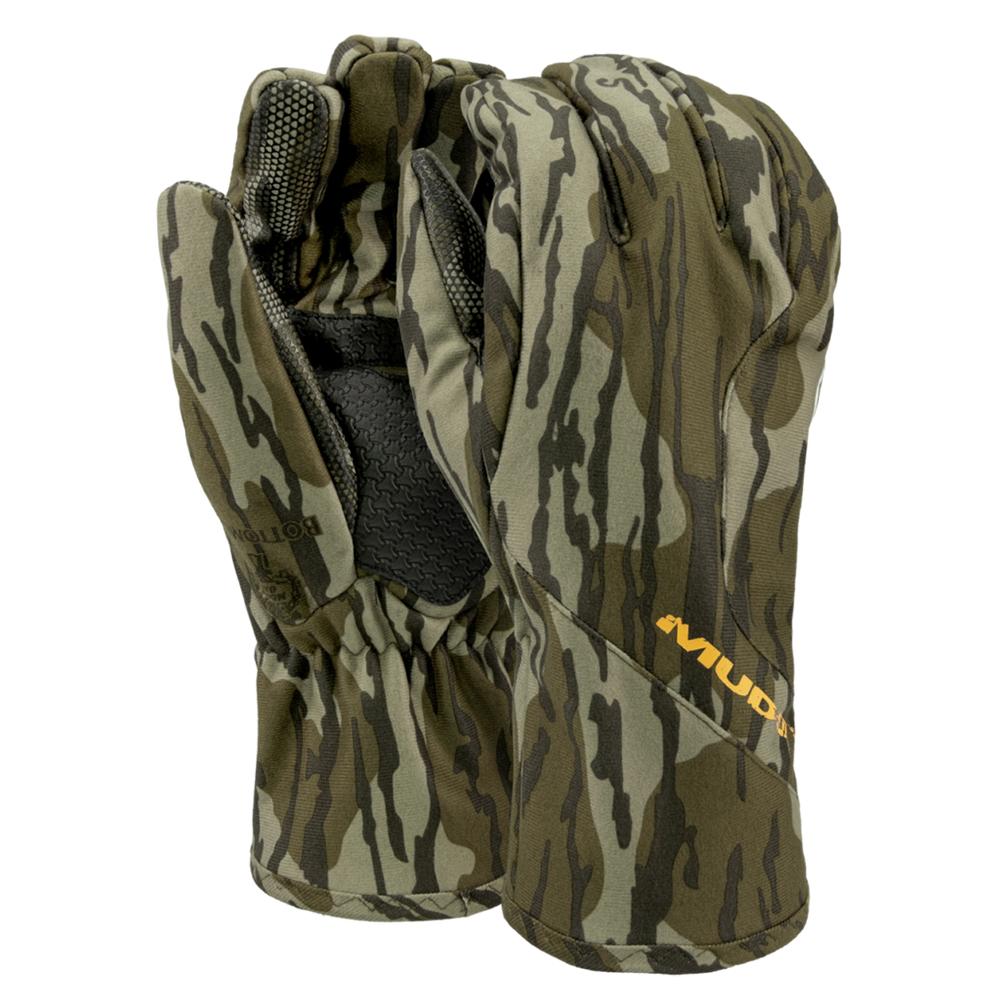 Muddy Windproof Glove Mossy Oak Bottomland L Size Fleece Lined Outdoor Handwear