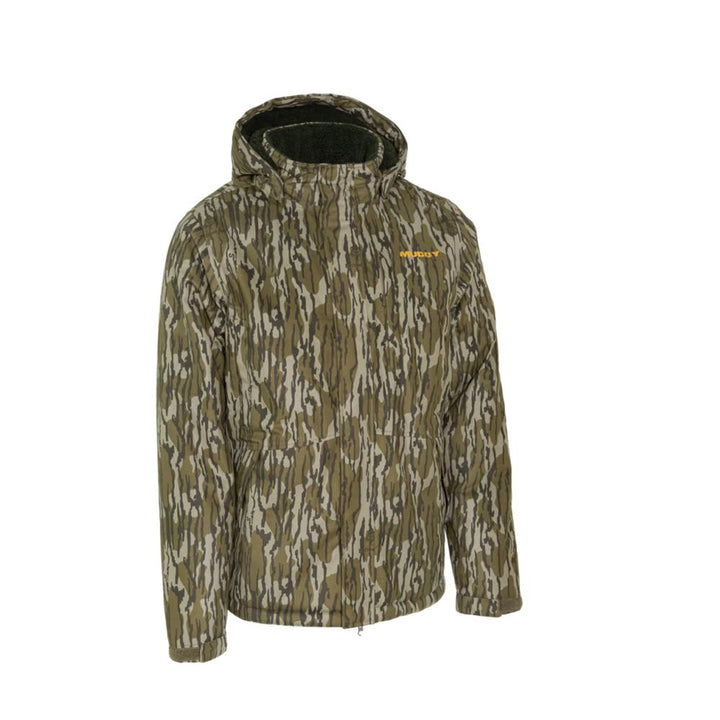 Muddy TRX Sherpa Fleece Jacket Waterproof Mossy Oak Bottomland 2XL Outdoor Layer