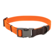 MOmarsh Adjustable Dog Collar Orange Durable Nylon Comfortable Fit