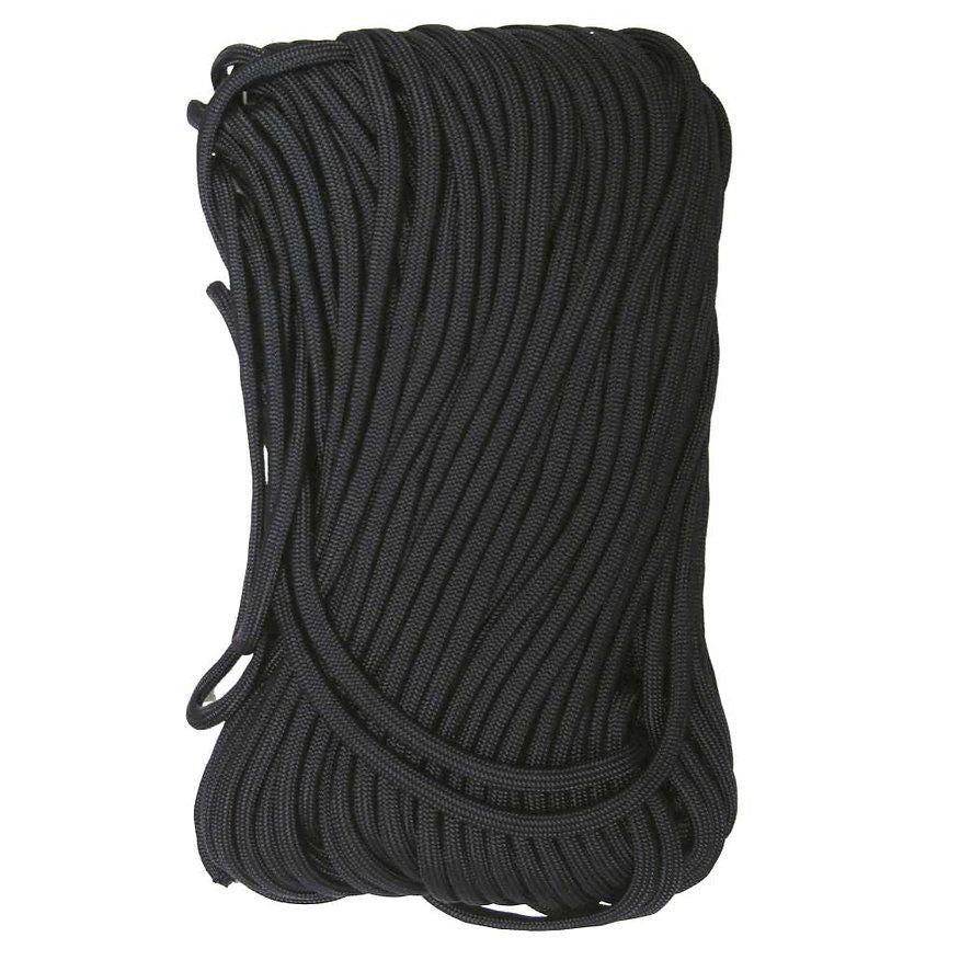 TacShield 550 Para Cord Black 100ft Strong Durable Seven Strand Utility Rope