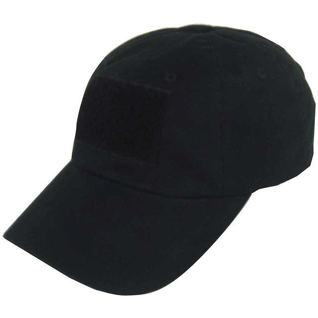 TacShield Contractor Cap Black Cotton Twill Adjustable Comfortable Durable Hat