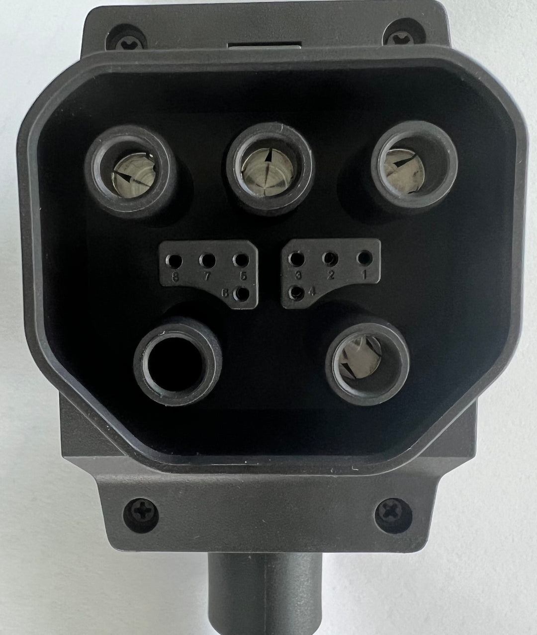 EcoFlow AC Generator Charging Adapter Efficient Power Solution 1.6 ft Length - connector close-up view