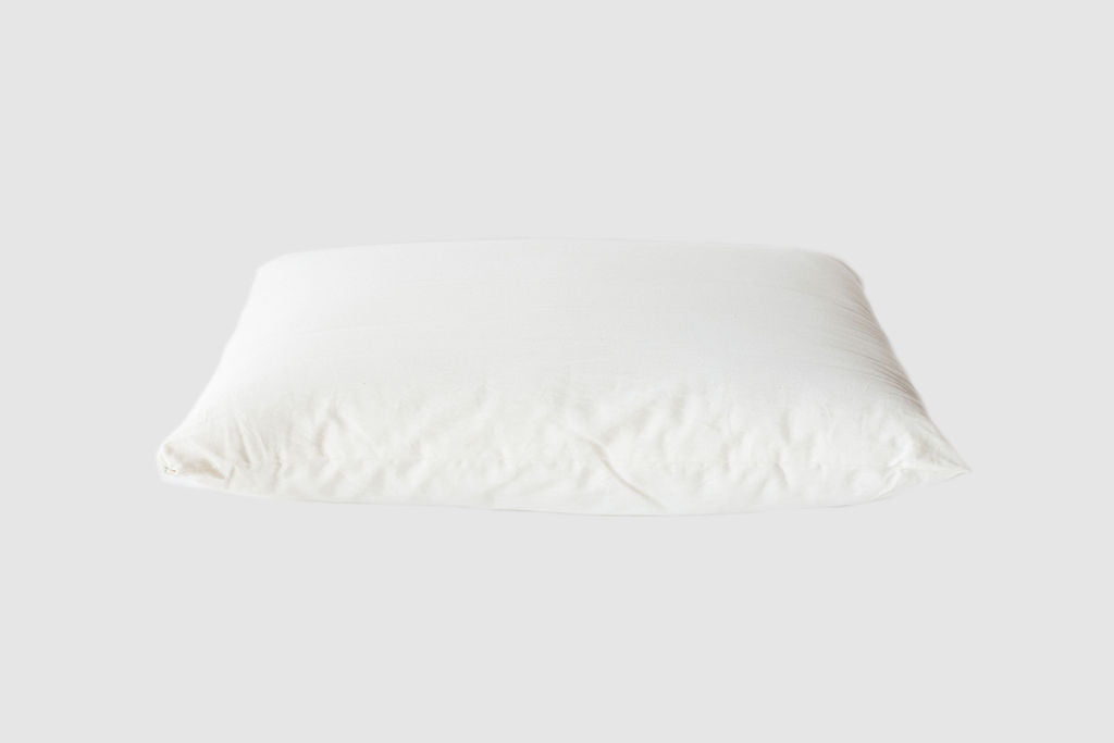 Holy Lamb Wool Filled Bed Pillows Queen Size Extra Thick 20” x 30” in white, providing comfort and support for a restful sleep.