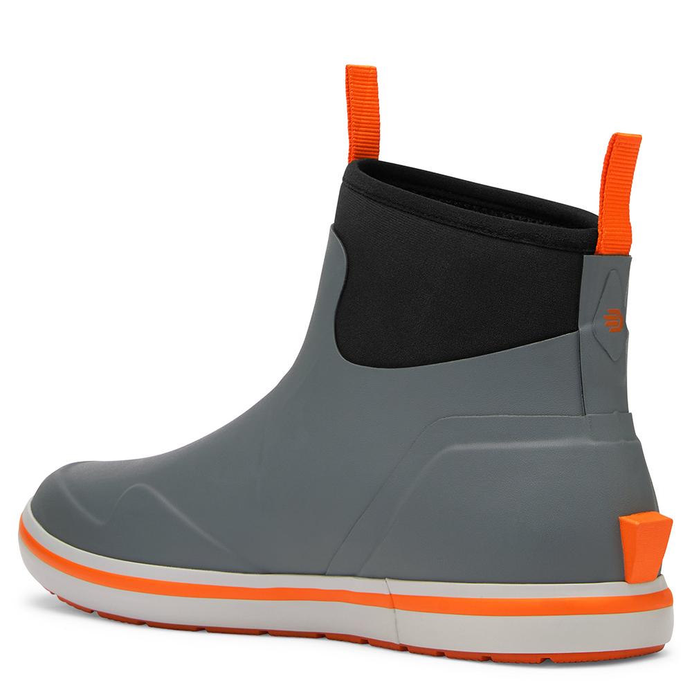 Lacrosse Alpha Deck Boot 6 Inch Gray Orange Comfortable Outdoor Footwear Size 9