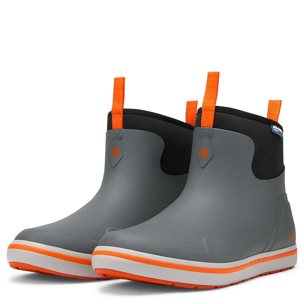 Lacrosse Alpha Deck Boot 6 Inch Gray Orange Comfortable Outdoor Footwear Size 9