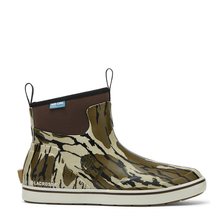 LaCrosse Alpha Deck Boot 6 Inch Mossy Oak Bottomland Mens Waterproof Size 8