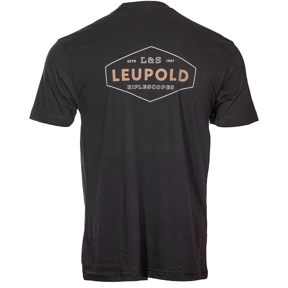 Leupold LS Heritage Short Sleeve Tee Black Soft Cotton Mens Casual Wear 2XL Size