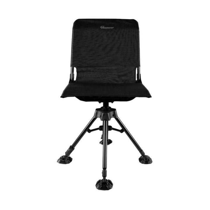 Ameristep 360 Silent Swivel Blind Chair with Mesh Comfort Seat Black