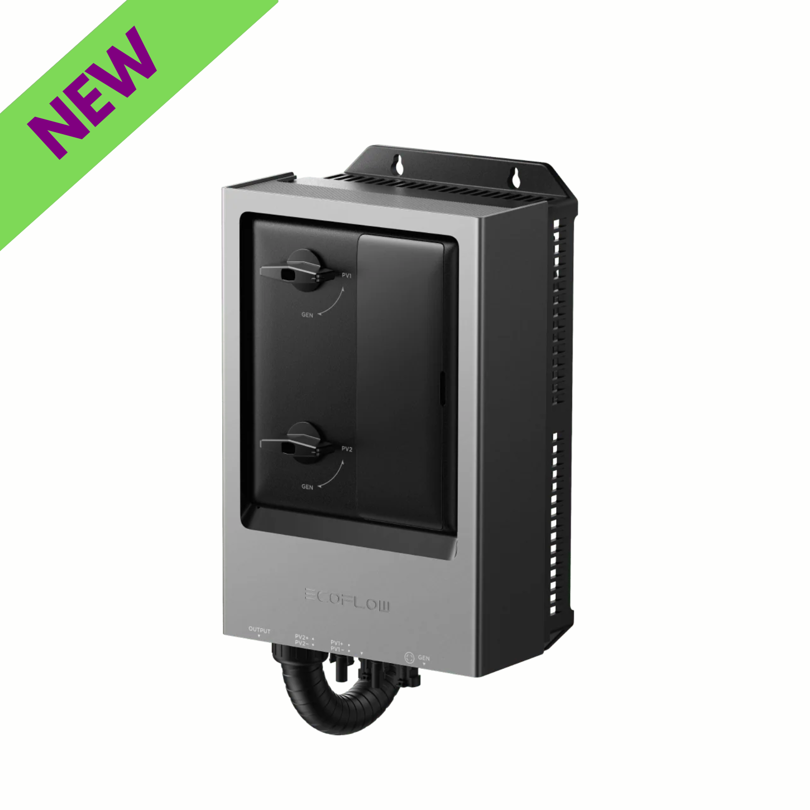 EcoFlow FlowMaster Generator Rectifier 12kW AC to DC Converter for DELTA Pro Ultra X in black color with controls