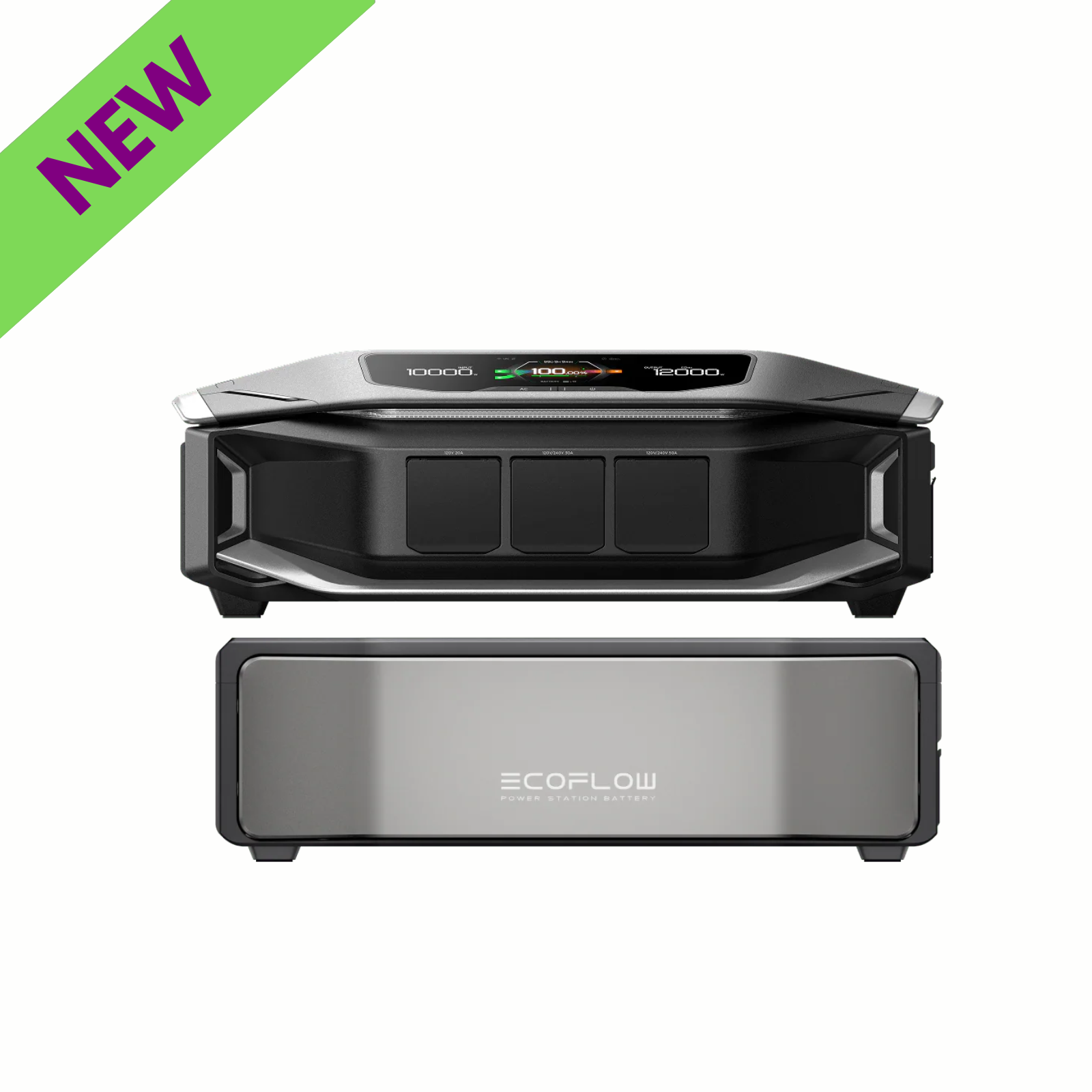 EcoFlow DELTA Pro Ultra X Inverter and One DELTA Pro Ultra X Battery with a new tag.