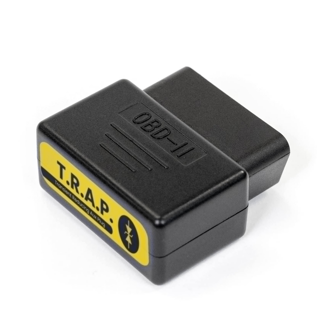 Faraday T.R.A.P. OBD2 EMP Vehicle Protection device for car security and vehicle safeguarding.