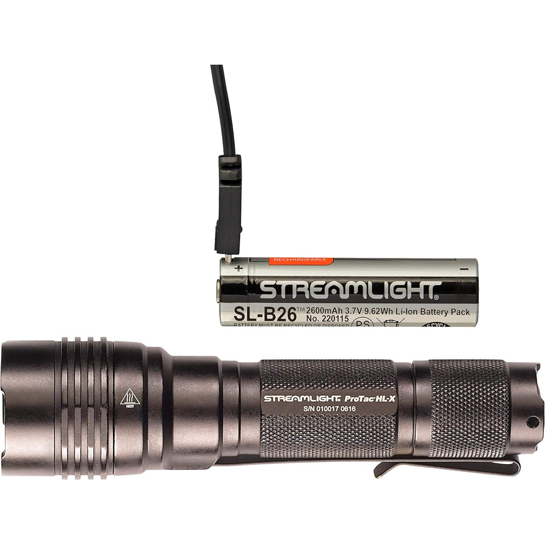 Streamlight ProTac HL-X 1000 Lumens Light Rechargeable Battery Black