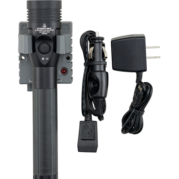 Streamlight Streamlight Stinger 500 LM Color-Rite Rechargeable Flashlight 120V 12V DC Black