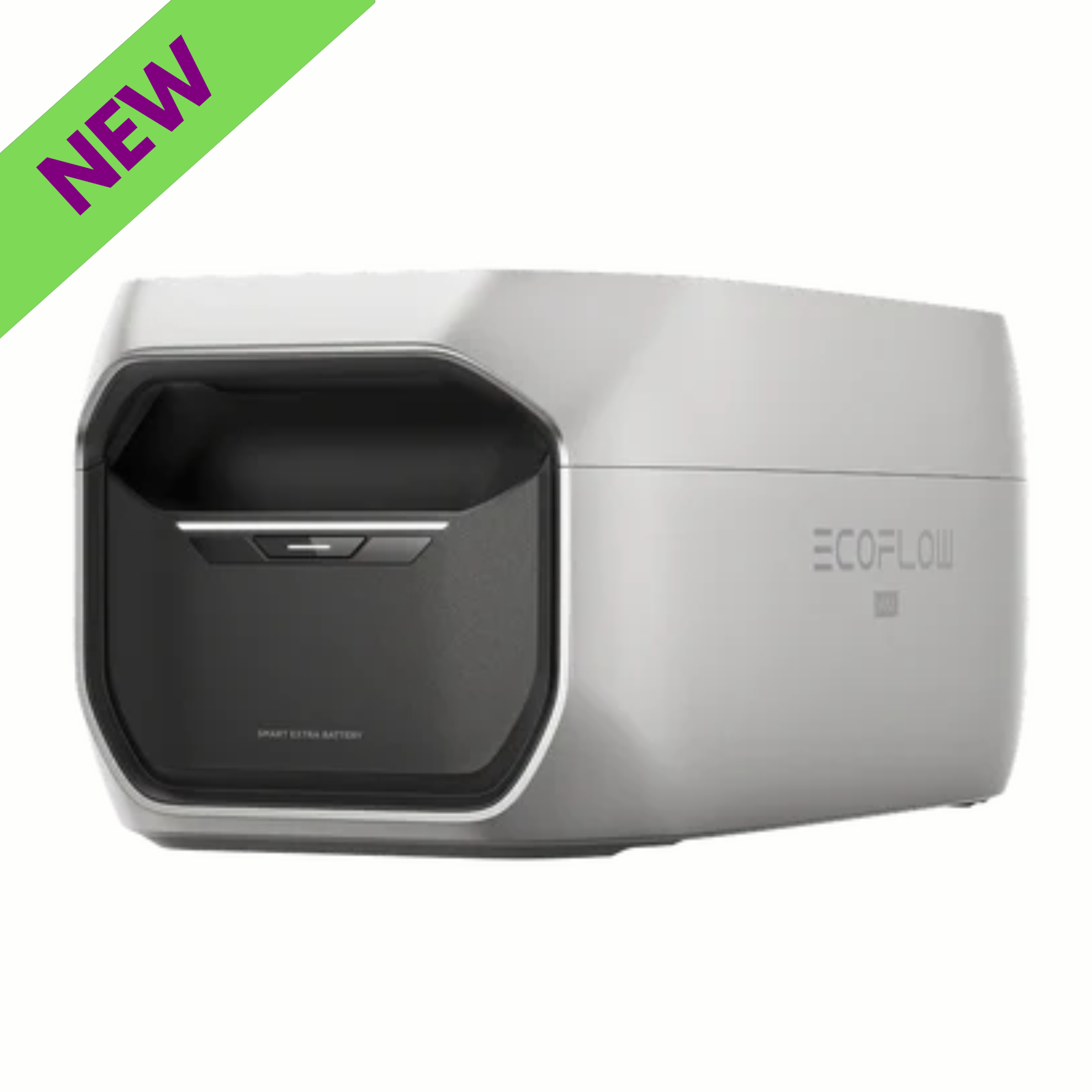 EcoFlow DELTA 3 Max Plus Extra Battery 2048Wh Expandable power supply in silver with a 'NEW' tag.