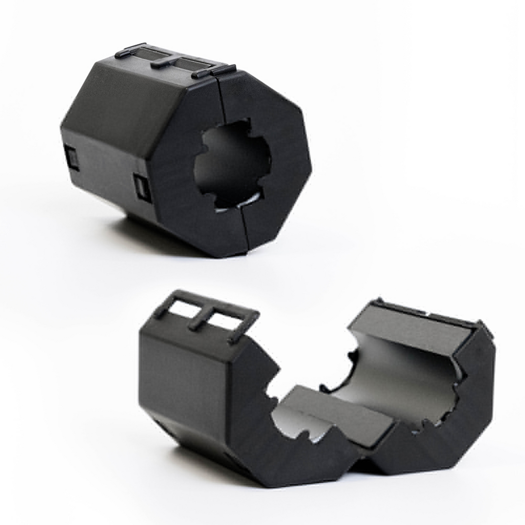 Faraday Broadband EMP Ferrite showing its design for high frequency noise suppression.