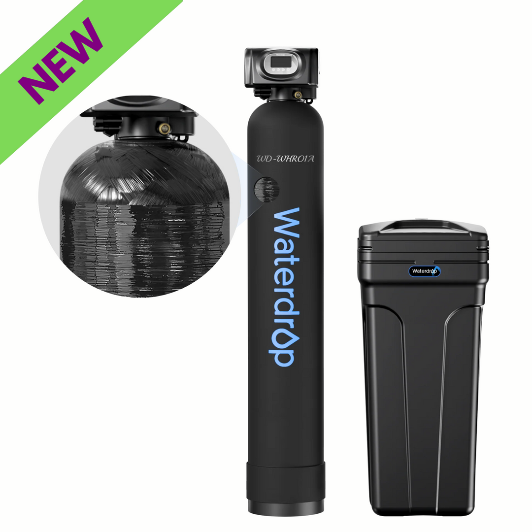 Waterdrop WHR01B Water Softener System 48000 Grain High Efficiency Home Use 42L