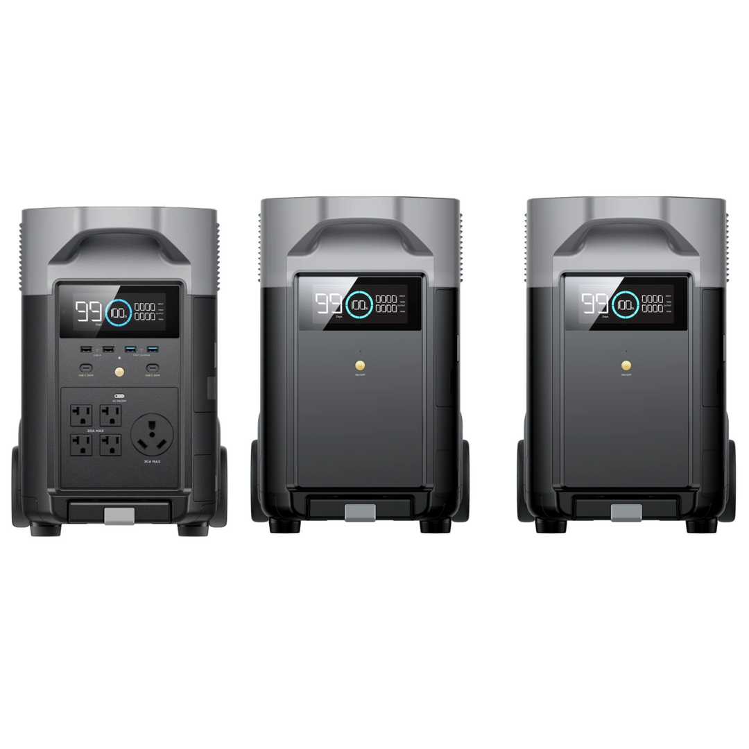 EcoFlow Delta Pro + 2 Extra Batteries: Powerful 7200W Backup Solution for Any Need