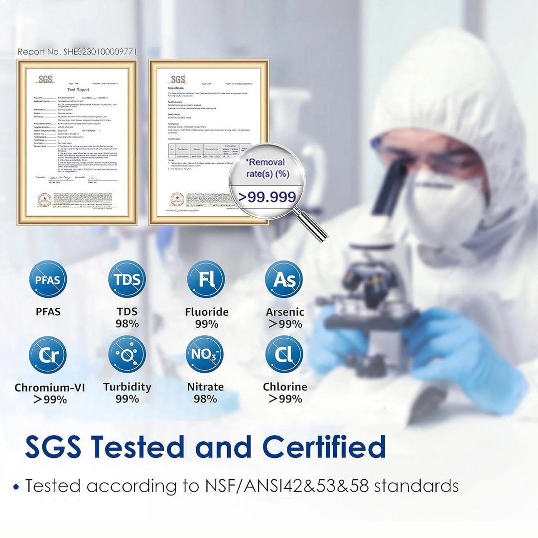 Waterdrop D6 Tankless Under Sink Reverse Osmosis System 600GPD High Capacity