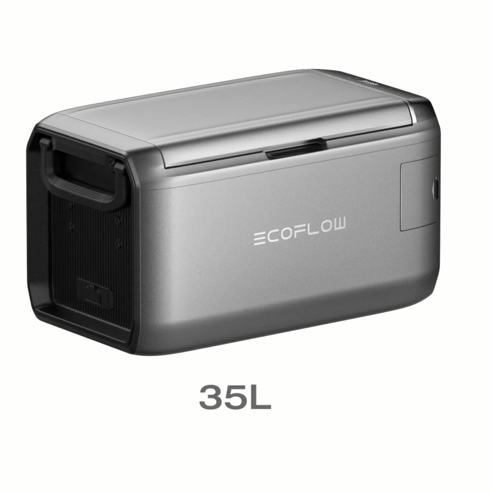 EcoFlow Glacier Portable Cooling Power Classic 35L battery-powered portable cooler with sleek design.