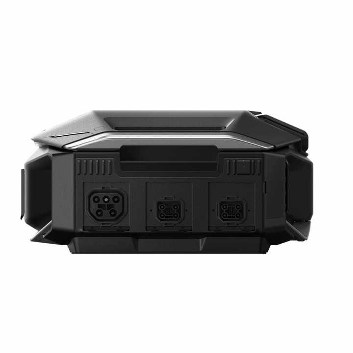 EcoFlow DELTA Pro Ultra X Inverter showing ports and connectors for efficient power management.