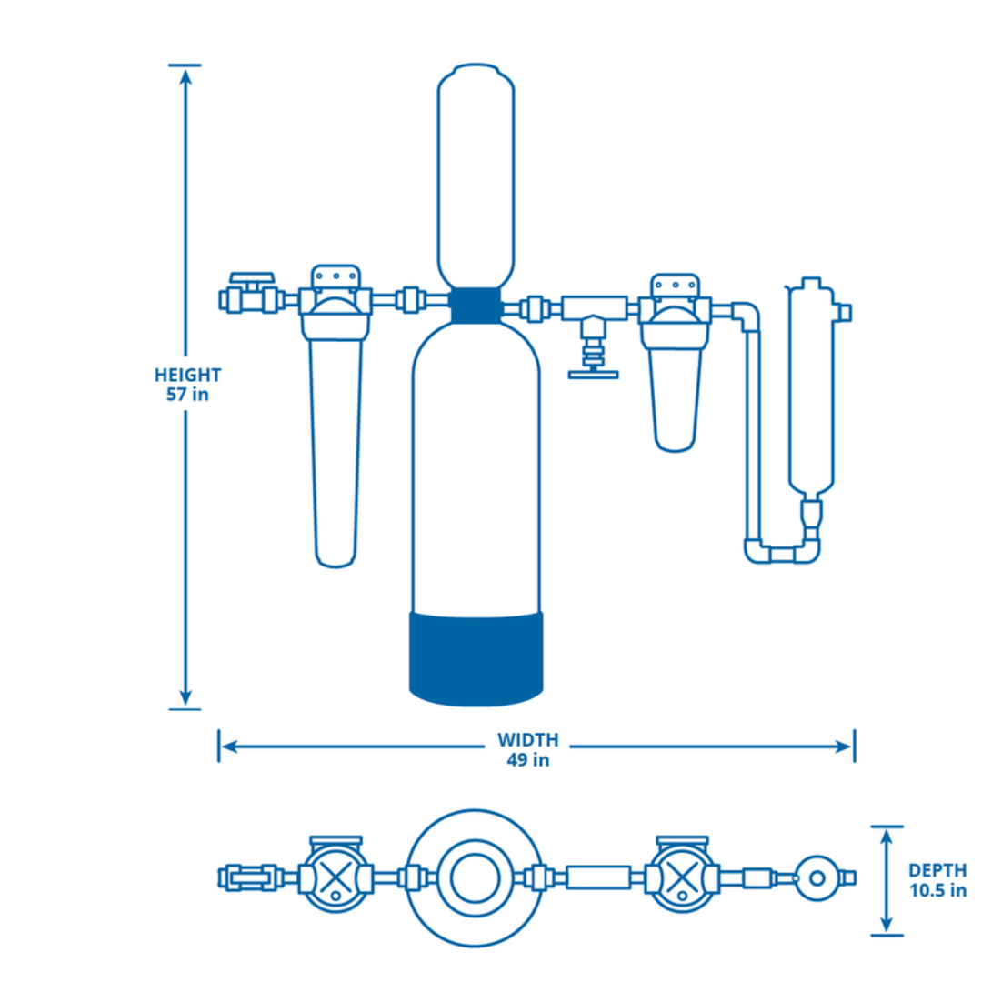 Aquasana Rhino Well Whole House Filtration + UV +Salt-Free Conditioner + Pro-Grade  Kit